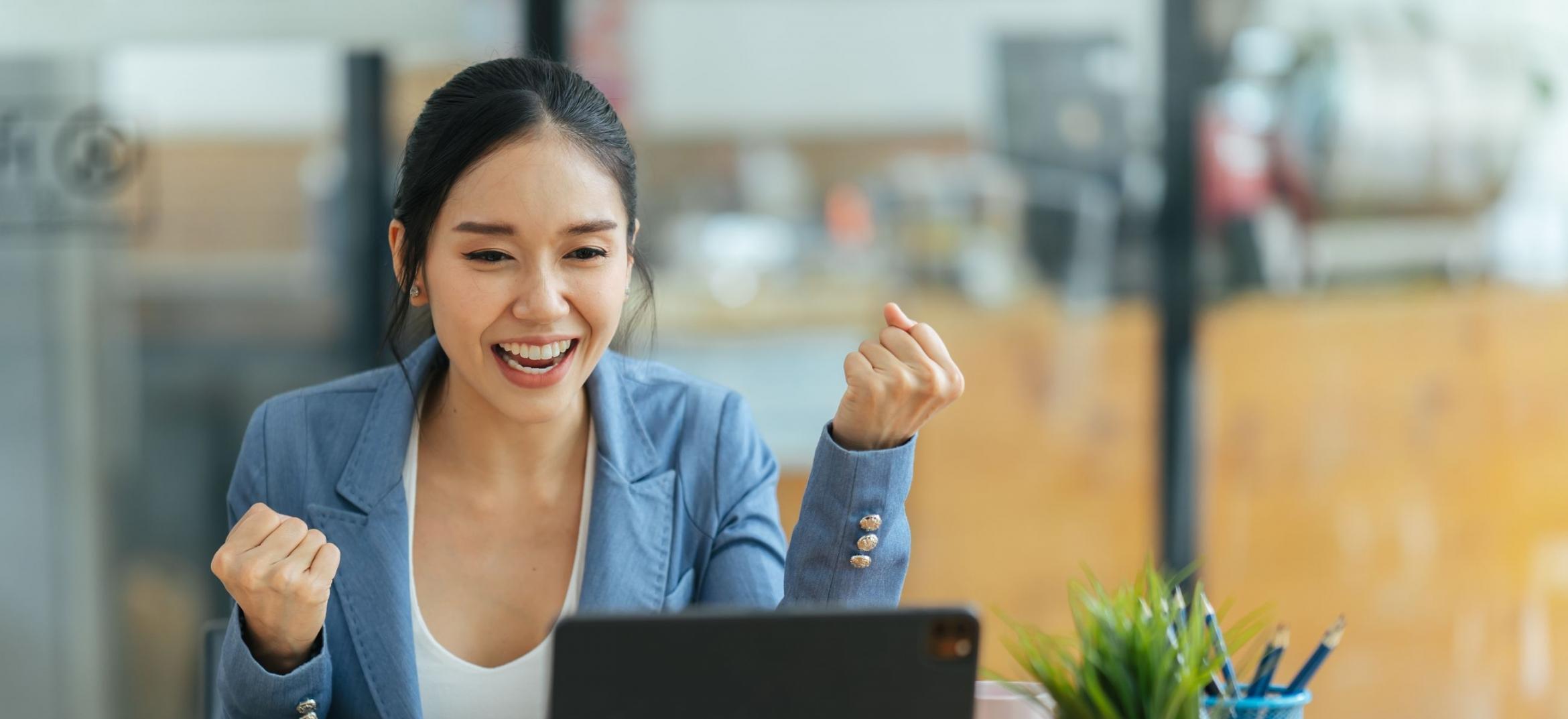 Secure business workspace demonstrating professional data protection practices